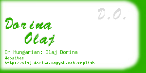 dorina olaj business card